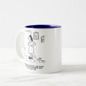 Tasse 2 Couleurs On dit au professeur principal d'aller à l'école (Devant gauche)