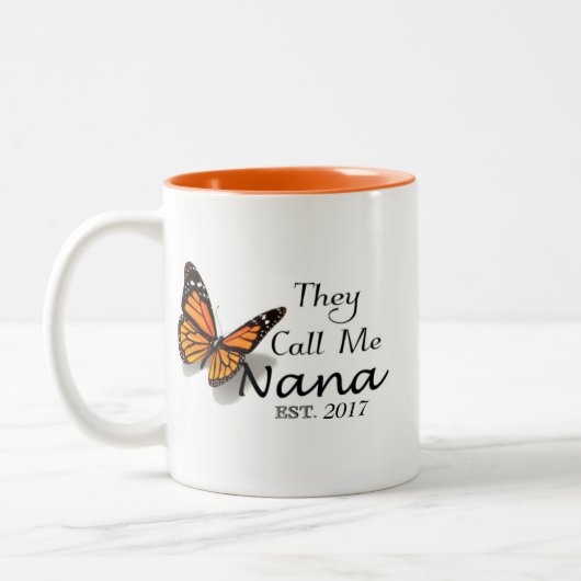 Tasse 2 Couleurs On m'appelle Nana (Gauche)