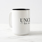 Tasse 2 Couleurs Oncle établi 2026 (Devant gauche)