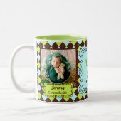 Tasse 2 Couleurs Oncle fier Green et photos d'Arglye de brun (Gauche)