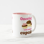 Tasse 2 Couleurs Oncologiste drôle (Devant droit)