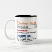 Tasse 2 Couleurs Oncologiste Recherche de bougie cadeau (Gauche)