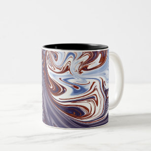 Tasse 2 Couleurs Ondes Monster   Meilleure peinture abstraite