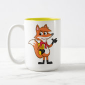 Tasse 2 Couleurs Ondulation de Fox de Rick | Scarlett de garde (Gauche)