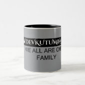 Tasse 2 Couleurs "One Earth. One Spirit. One Family." (Centre)