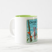 Tasse 2 Couleurs Ontario À Ski (Devant gauche)