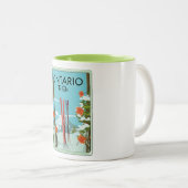 Tasse 2 Couleurs Ontario À Ski (Devant droit)