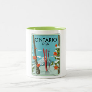Tasse 2 Couleurs Ontario pour skier