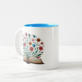 Tasse 2 Couleurs Open Book Flower (Devant gauche)