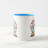 Tasse 2 Couleurs Open Book Flower (Centre)