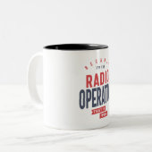 Tasse 2 Couleurs Opérateur radio (Devant gauche)