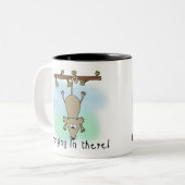 Tasse 2 Couleurs Opossum accrochant dedans là (Devant gauche)