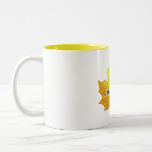TASSE 2 COULEURS OR CANADAFIRST (Gauche)