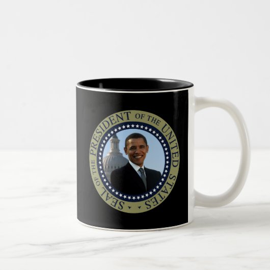 Tasse 2 Couleurs Or de joint d'Obama (Droit)