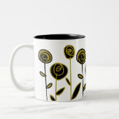 Tasse 2 Couleurs Or moderne noir et blanc (Gauche)