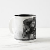 Tasse 2 Couleurs Orang-outan (Devant gauche)