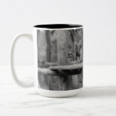 Tasse 2 Couleurs Orang-outan de mère et de bébé (Gauche)