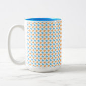 TASSE 2 COULEURS ORANGE & BLUE EASTER CHICKS (Gauche)