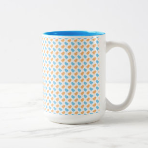 TASSE 2 COULEURS ORANGE & BLUE EASTER CHICKS