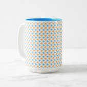 TASSE 2 COULEURS ORANGE & BLUE EASTER CHICKS (Devant gauche)