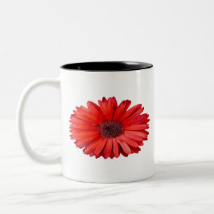 Tasse 2 Couleurs Orange Daisy Cottagecore Botanique