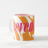 Tasse 2 Couleurs Orange de zèbre (Devant gauche)