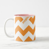 Tasse 2 Couleurs Orange de zigzag (Gauche)