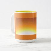 Tasse 2 Couleurs Orange Sunburst (Devant gauche)