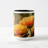Tasse 2 Couleurs OrangeButterfly, fleurs oranges (Centre)