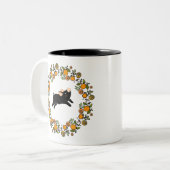 Tasse 2 Couleurs Oranges et petits cochons (Devant gauche)