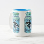 Tasse 2 Couleurs Orca dans le Jar (Devant gauche)