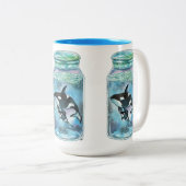 Tasse 2 Couleurs Orca dans le Jar (Devant droit)