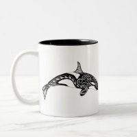 Orca - Dessin à la main - Noir et blanc