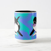 Tasse 2 Couleurs Orca Killer Whale (Centre)