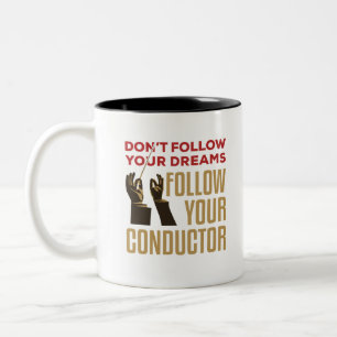 Tasse 2 Couleurs Orchestre Conducteur Funny Suivez votre chef