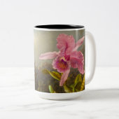 Tasse 2 Couleurs Orchidée avec deux colibris Heade (Devant droit)