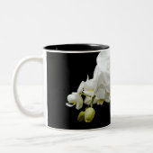 Tasse 2 Couleurs Orchidée blanche en fleurs (Gauche)