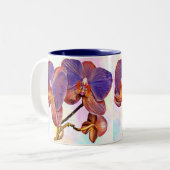 Tasse 2 Couleurs orchidée violette et ambre (Devant gauche)