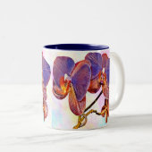 Tasse 2 Couleurs orchidée violette et ambre (Devant droit)