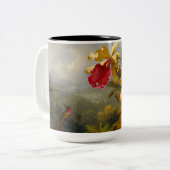 Tasse 2 Couleurs Orchidées et colibri Heade (Devant gauche)