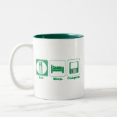 Tasse 2 Couleurs ordinateur de veille (vert) (Gauche)