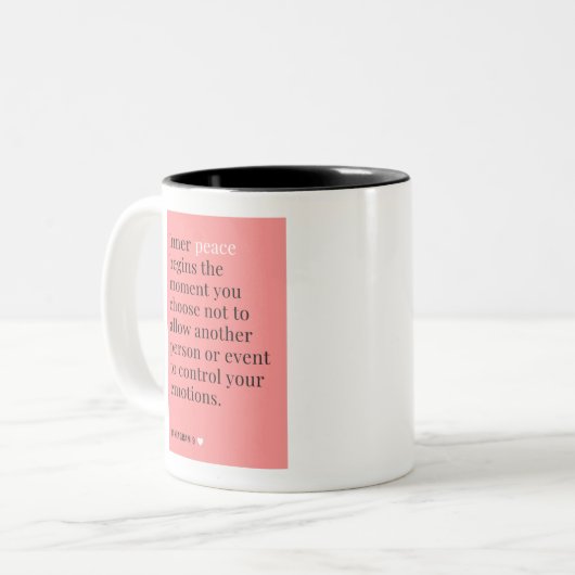 Tasse 2 Couleurs Ordinateur portable Enneagram 9 (Devant gauche)