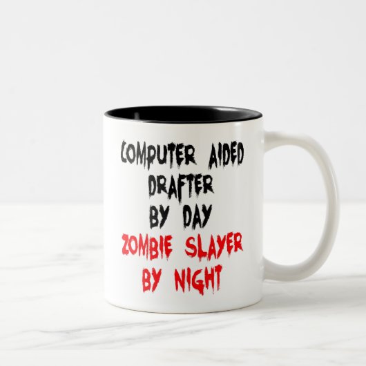 Tasse 2 Couleurs Ordinateur Zombie Slayer Aidez Rédacteur (Droit)
