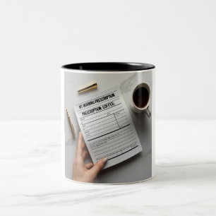 Tasse 2 Couleurs Ordonnances du médecin : café quotidien