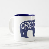 Tasse 2 Couleurs Oregon Bear (Devant gauche)