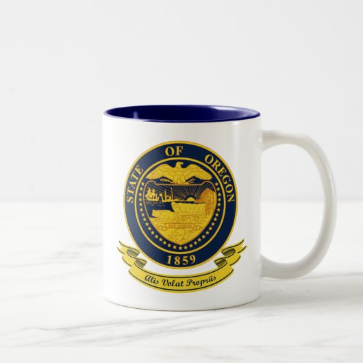 Tasse 2 Couleurs Oregon Seal (Droit)