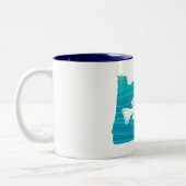 Tasse 2 Couleurs Oregon Wave Fishing (Gauche)