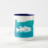Tasse 2 Couleurs Oregon Wave Fishing (Centre)