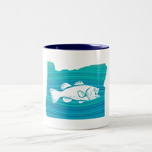 Tasse 2 Couleurs Oregon Wave Fishing (Centre)