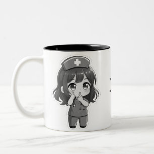 Tasse 2 Couleurs Original Chibi Nurse - Le Silence de Minuit